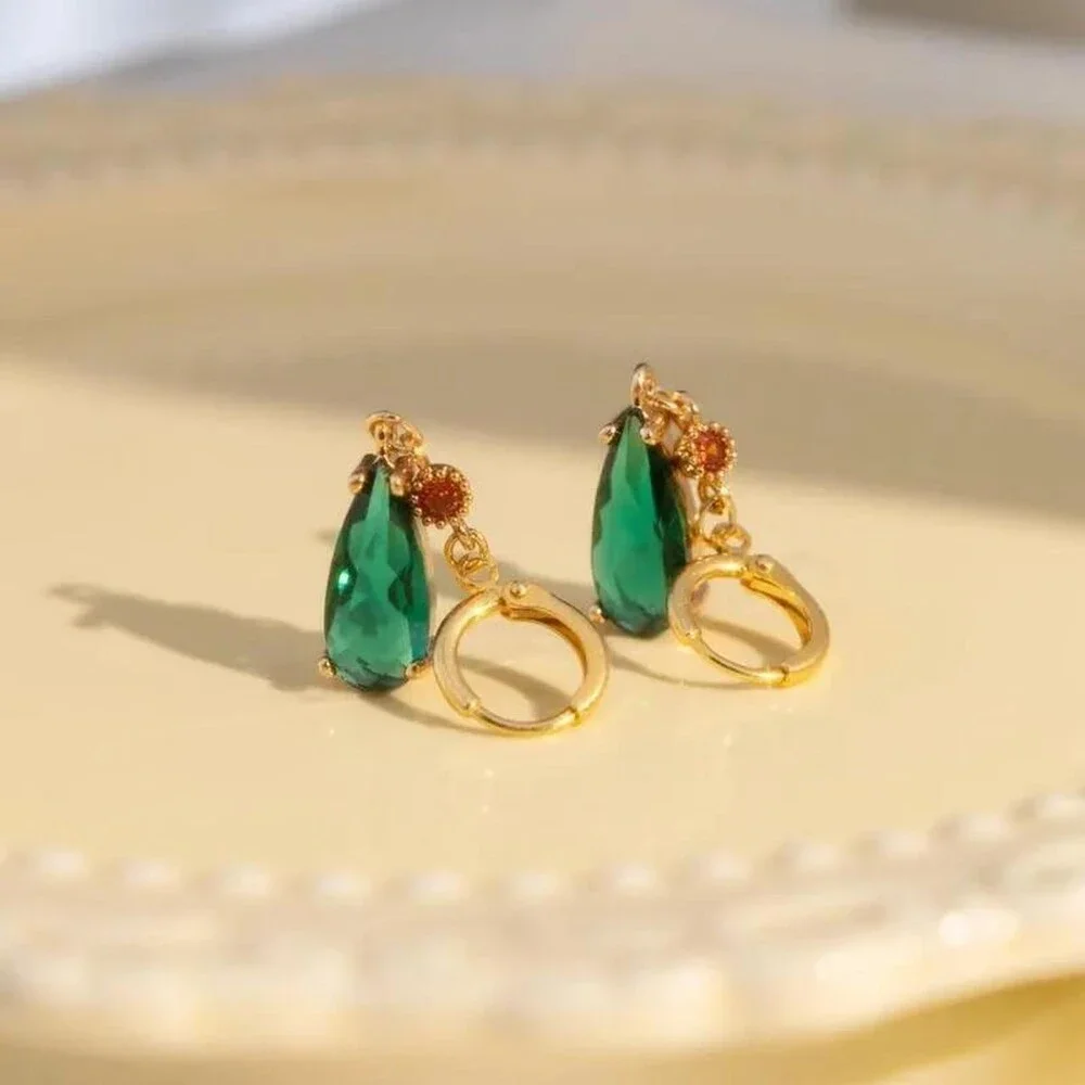 S 925 Howls Earringscrystal Teardrop Earrings Eb 53 - Picture 5 of 8